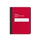Staples Composition Notebook, 7.5" x 9.75", Wide Ruled, 80 Sheets, Red (ST55088)