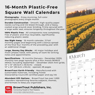 2025 BrownTrout American Farm 12" x 12" Monthly Wall Calendar (9781975474454)