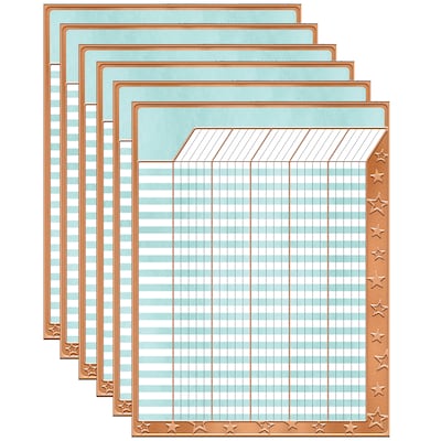 TREND Incentive Chart, 17 x 22, I Heart Metal, Pack of 6 (T-73346-6)