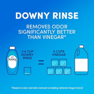 Downy Free & Gentle Rinse Laundry Odor Remover, Unscented, 48 oz. (10312)
