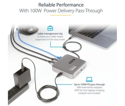 StarTech Universal Docking Station for Laptops (102B-USBC-MULTIPORT)