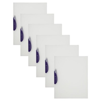 JAM Paper Heavyweight Sheet Protector, Purple/Clear, 20/Pack (SL249PUb)