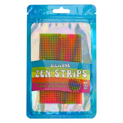 The Pencil Grip Creations Silicone Zen Strips, Multicolored, 12/Pack (TPG89606)