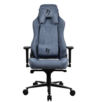 Arozzi Vernazza SoftFabric Ergonomic Racing Gaming Chair, Blue (VERNAZZA-SFB-BL)