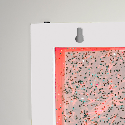 Simplee Adesso 9"H LED Glitter Motion Light Box, White (SL3984-02)