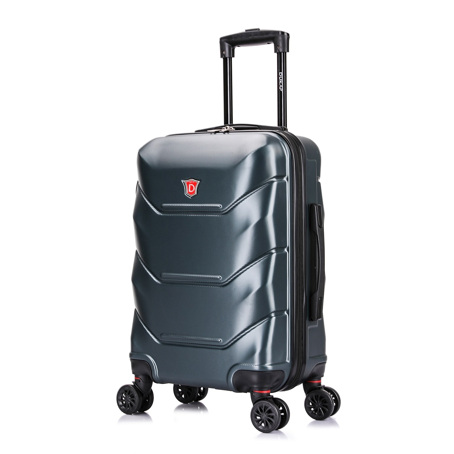 DUKAP Zonix 20 Hardside Carry-On Suitcase, 4-Wheeled Spinner, TSA Checkpoint Friendly, Green (DKZON00S-GRE)