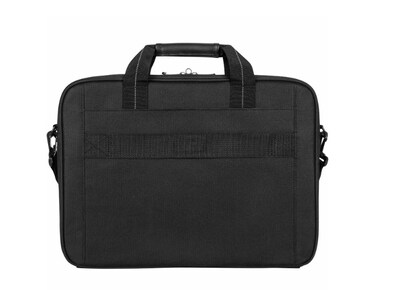 Targus Classic Slim Laptop Briefcase, Black Polyester (TCT027US)