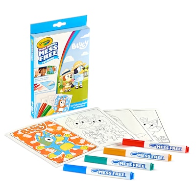 Crayola Color Wonder Bluey Coloring Book, 12 Pages (75-2863)