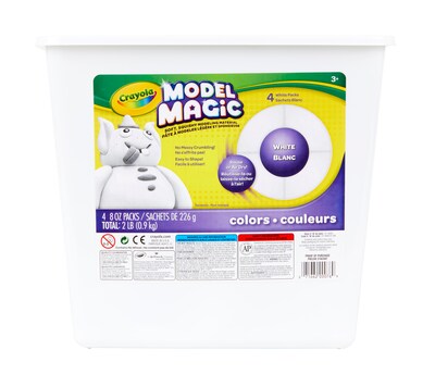 Crayola Model Magic Clay, Assorted Colors, 4/Pack (57-4400)