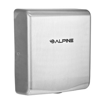 Alpine Industries Willow Commercial High Speed 110V Automatic Electric Hand Dryer, Stainless Steel (