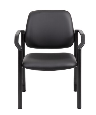 Boss Office Products Bariatric Vinyl Guest Chair, Black (B9591AM-BK)