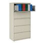 Quill Brand® Commercial HL8000 5 File Drawers Lateral File Cabinet, Locking, Putty/Beige, Letter/Legal, 36"W (21744D)