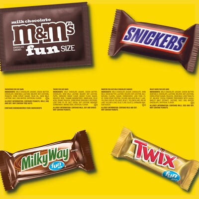 Mars Fun-Size Milk Chocolate Candy Variety Pack, 40.3 oz., 75 Pieces (459747)
