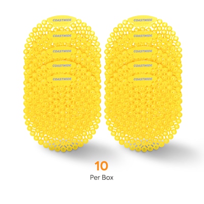 Coastwide Professional Urinal Screen, Citrus Scent, 10/Box