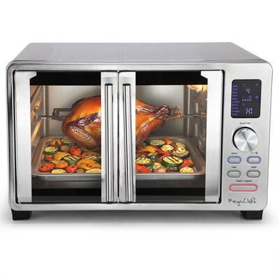 Megachef 6 Slices Toaster Oven, Silver (938122563M)