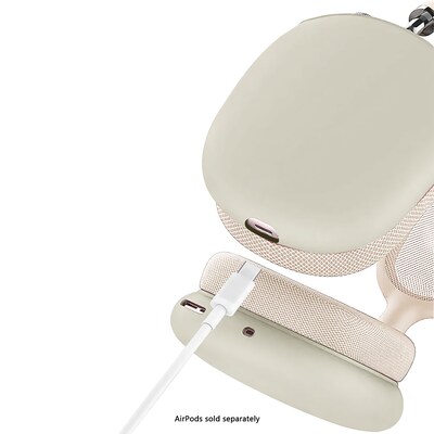 SaharaCase Liquid Silicone Cover Case for AirPods Max, Beige (HP00180)
