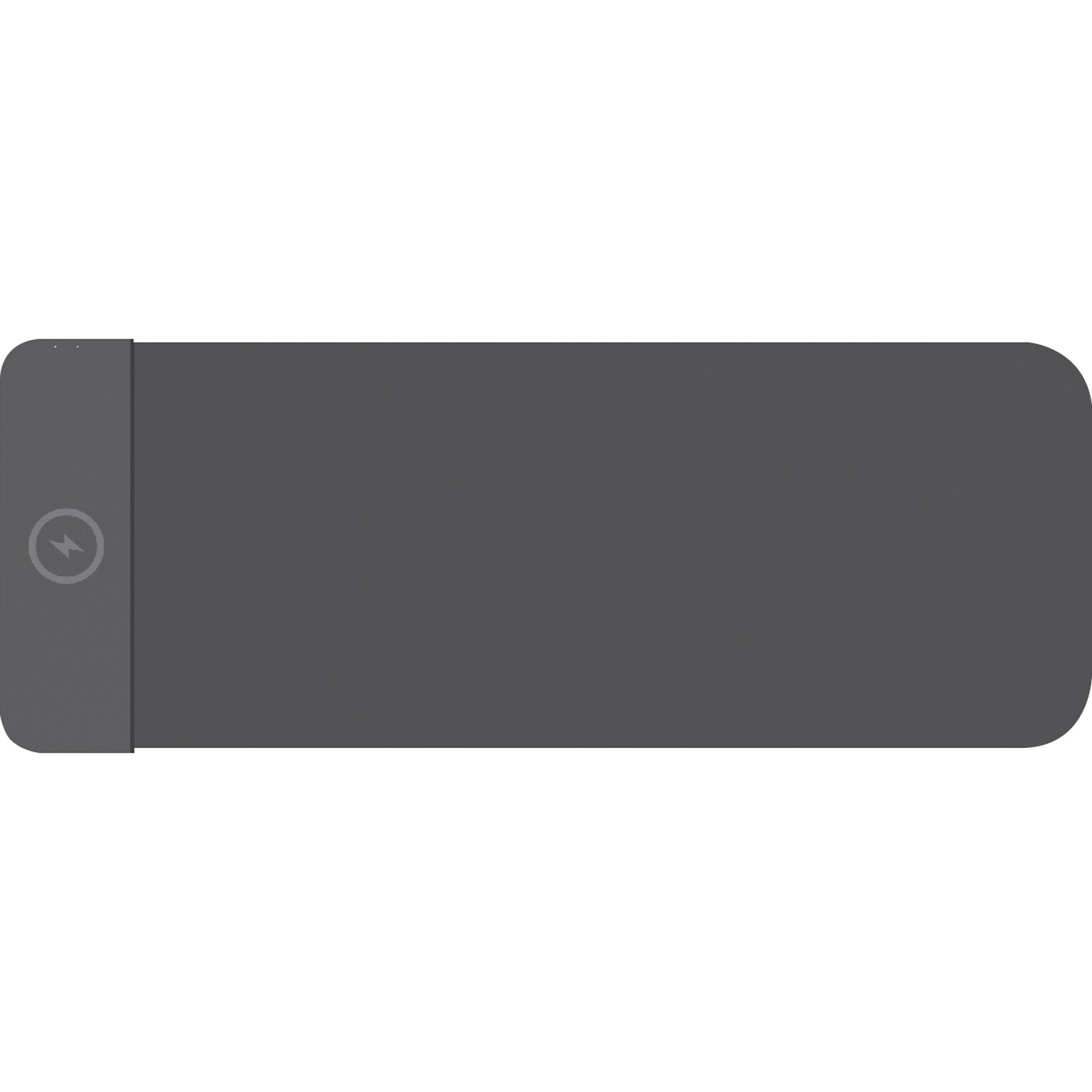 OTM Essentials Anti-Slip Fabric Charging Desk Pad, 12 x 27.5, Black (ROB-B2HDW)