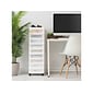 Iris 9-Drawer Storage Cart, White/Translucent White (585004)