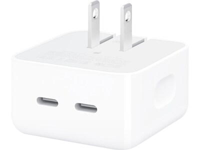 Apple Dual USB Type-C Compact Power Adapter, White (MNWM3AM/A)