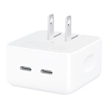 Apple Dual USB Type-C Compact Power Adapter, White (MNWM3AM/A)