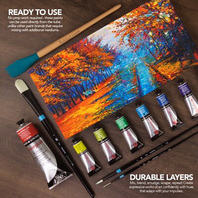 Daler-Rowney Georgian Oil Paint, Assorted Colors, 38ml, 10/Set (DRW111900650)