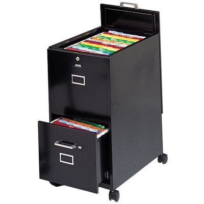 Tiffany Industries® Mobilizers™ File with Locking Lid & Drawer; Letter-Size, Black