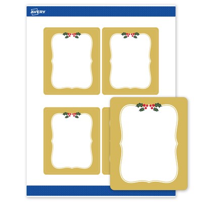 Avery Rectangle Multipurpose Labels, 4 x 3-1/3, White, 40/Pack (19479370469)