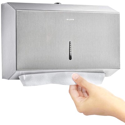 Alpine Industries Centerpull Paper Towel Dispenser, Stainless Steel, 2/Pack (481S-2PK)