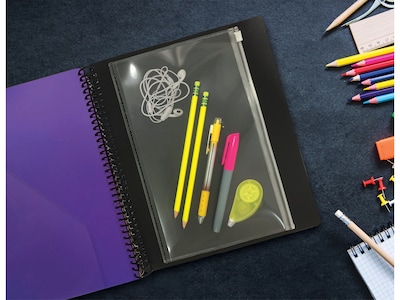 Better Office 24-Pocket Poly Project Folder, Multicolor, 2/Pack (36902-2PK)