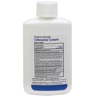 TheraCare Maximum Strength Lidocaine Cream, 2.7 oz. (19-93027)
