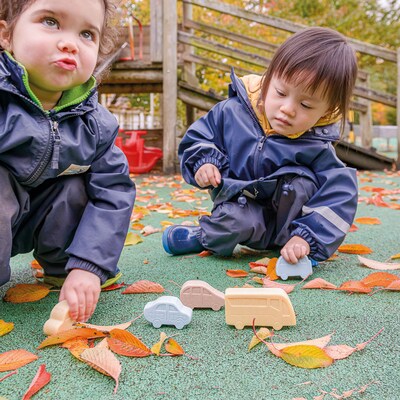 Yellow Door Little Lands Vehicles, Assorted Colors, 8/Pack (YUS1159)