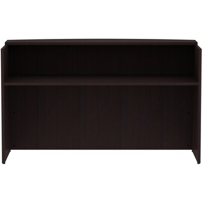 Lorell Essentials Series 72 W Front Reception Desk, Espresso (LLR18264)