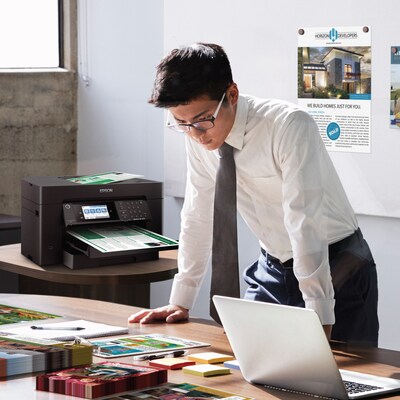 Epson WorkForce Pro 7820 Wireless Color Inkjet Printer, All-In-One, Print, Scan, Copy, Fax (9472530)