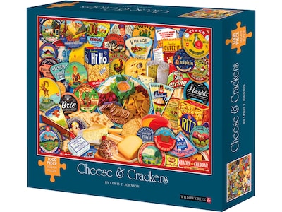 Willow Creek Cheese & Crackers 1000-Piece Jigsaw Puzzle (48826)