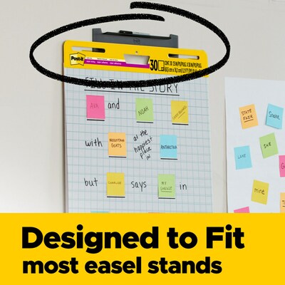 Post-it Super Sticky Wall Easel Pad, 25 x 30, Grid Lined, 30 Sheets/Pad, 6 Pads/Pack (560 VAD 6PK)