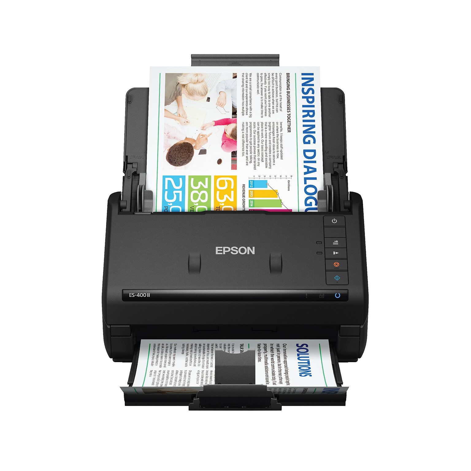 Epson WorkForce ES-400 II Duplex Document Scanner, Black (B11B261201)