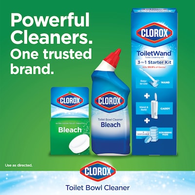 Clorox Ultra Clean Toilet Tablets Bleach, 3.5 oz., 2/Pack, 6 Packs/Carton (30024CT)