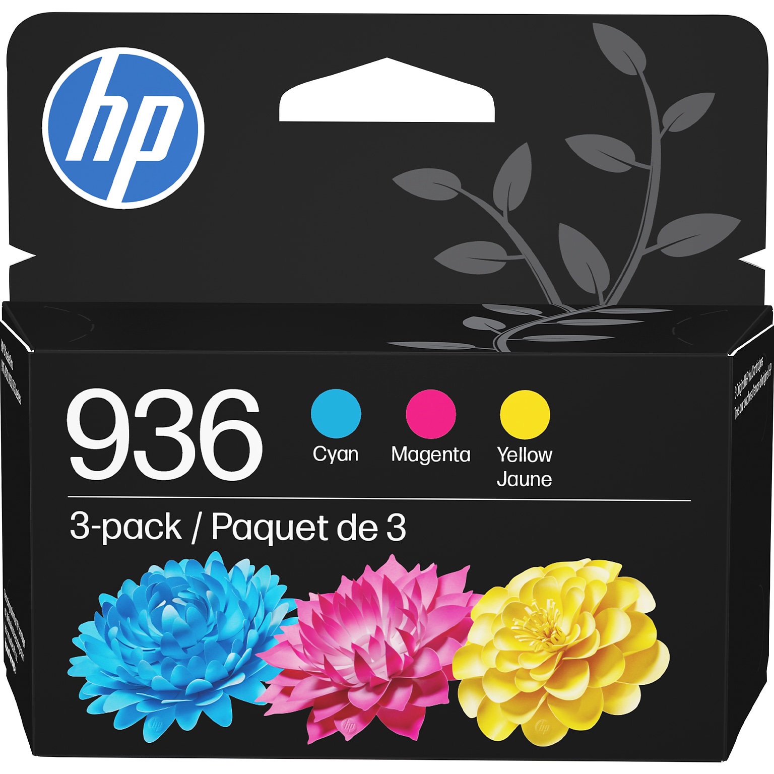 HP 936 Cyan/Magenta/Yellow Standard Yield Ink Cartridges, 3/Pack (6C3Z3LN)