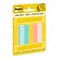 Post-it Page Markers, Assorted Bright Colors, .5 in. x 1.7 in., 100 Sheets/Pad, 5 Pads/Pack (670-5AF2)