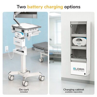 Mount-It! MedHub Powered Height-Adjustable Medical Cart with Monitor Arm, Scanner & Wipes Holders, White/Gray (MI-16065)