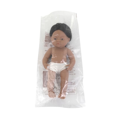 MINILAND Anatomically Correct 15 Baby Doll, Native American Boy (MLE31239)