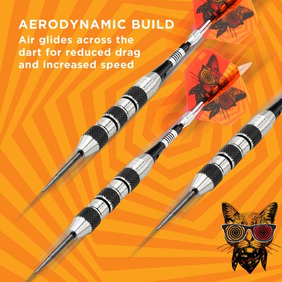 Viper The Freak Steel Tip Darts Knurled and Shark Fin Barrel, 22 Grams (22-1702-22)
