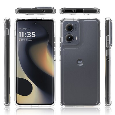 SaharaCase Venture Series Hard Shell Case for Motorola Edge (2024), Clear (CP00616)