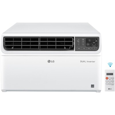 LG ThinQ 115-Volt 6,000 BTU Window Air Conditioner with Remote, Wi-Fi Enabled, White (LW6023IVSM)