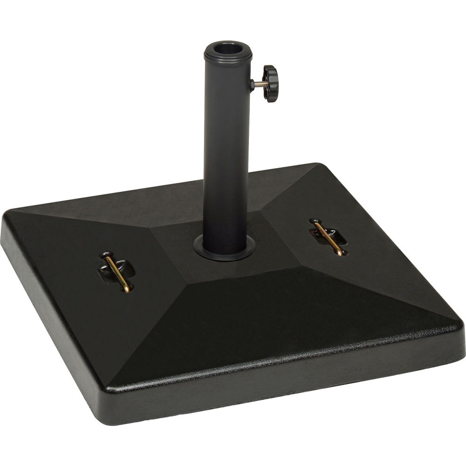Global Industrial Umbrella Base, Concrete, 88 Lbs., Black (695475)