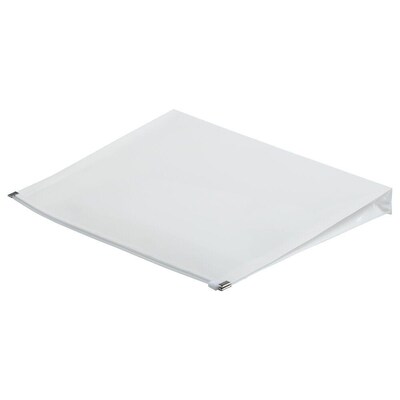 JAM Paper Premium Plastic Document File, Letter, White, 3/Pack (218Z1WHX3)