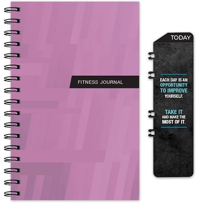 Excello Brands 6 x 8 Health & Wellness Planner, Paperboard Cover, Purple (GPP0078Q)