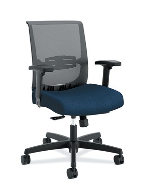 HON Convergence Ergonomic Fabric Swivel Task Chair, Blue (HONCMY1AAPX13L)