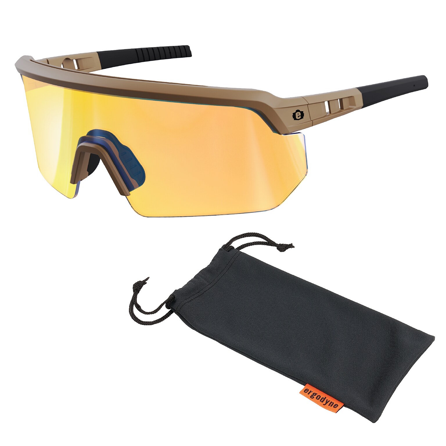 Ergodyne Skullerz AEGIR-HCMI Safety Glasses, Yellow Lens (55212)