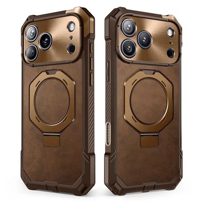 SUPCASE Unicorn Beetle Grip MagSafe Case for iPhone 17 Max, Shock Absorbing, Brown (SUP-iPhone2025Max-UBGrip-Brown)